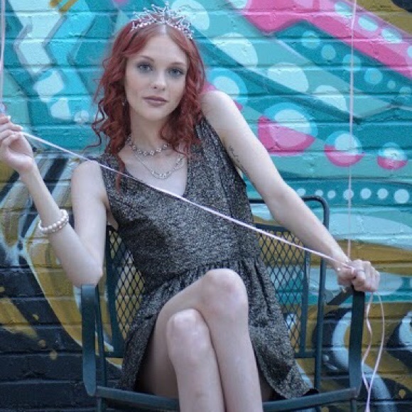 Black with gold sparkles dress - Picture 3 of 3